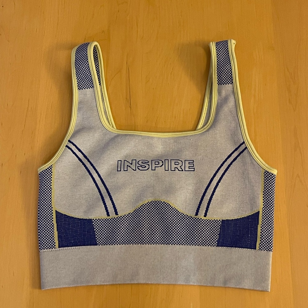 FABLETICS INSPIRE -  Women's Blue and Gray Sports Bra
